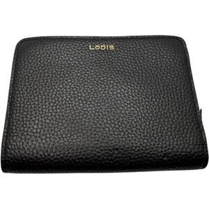 LODIS Kate Mini Classic Zip Round Wallet Black EUC